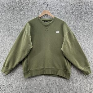 Patta Sweatshirt Womens Medium Green Crewneck Relaxed Pullover Classic Amsterdam